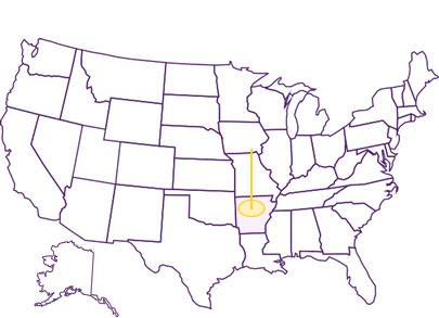 Arkansas map